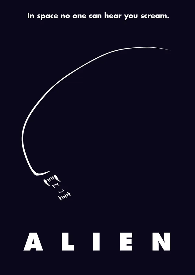 ALIEN Film Afişi metal tablo
