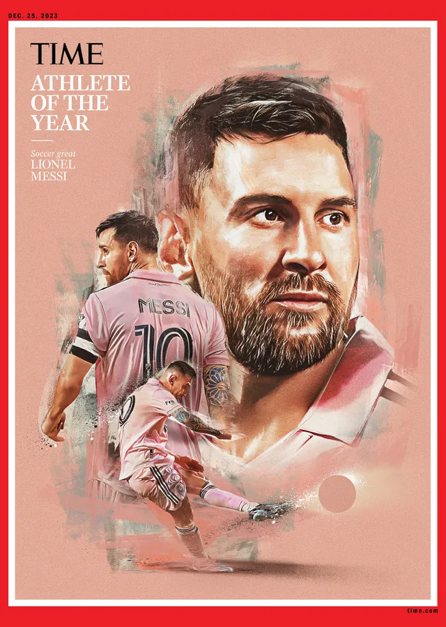 Lionel Messi: Yılın Sporcusu 2023 metal tablo