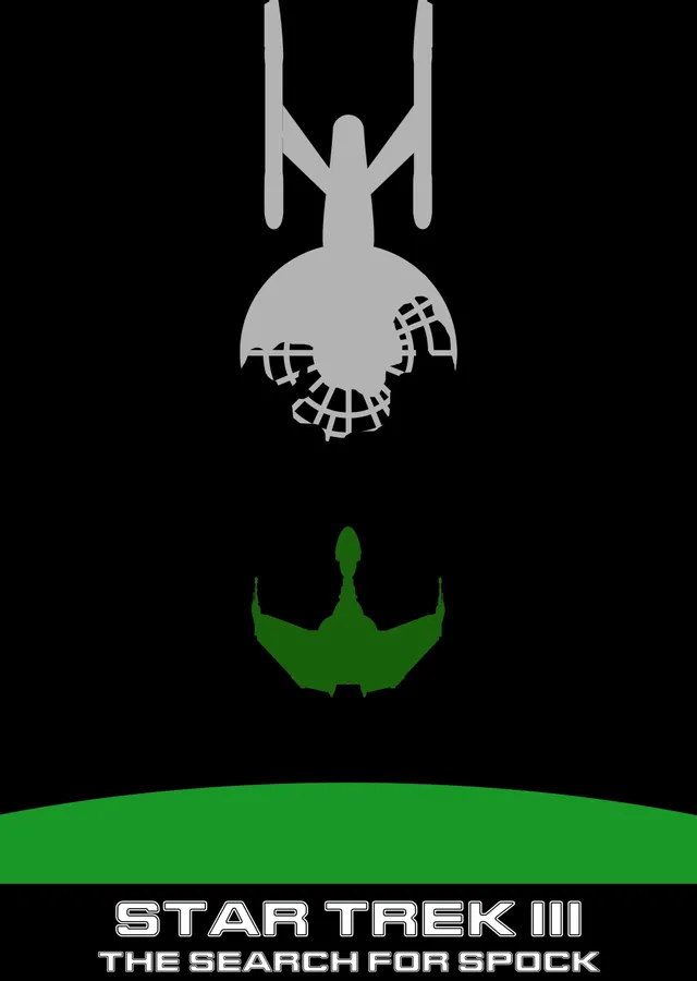 Star Trek III: The Search for Spock Minimalist metal tablo