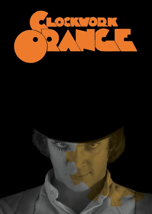 A Clockwork Orange - Otomatik Portakal (Minimalist) metal tablo