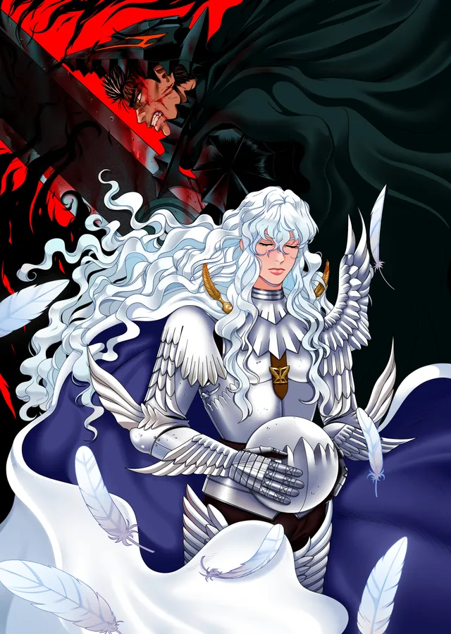 Berserk: Griffith ve Guts metal tablo
