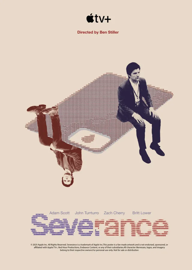 Severance Dizi metal tablo