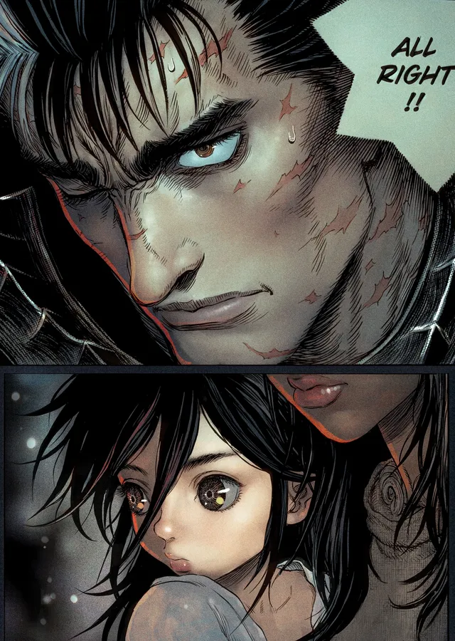 Berserk: Guts ve Casca metal tablo