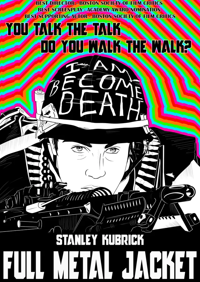 Stanley Kubrick: Full Metal Jacket metal tablo
