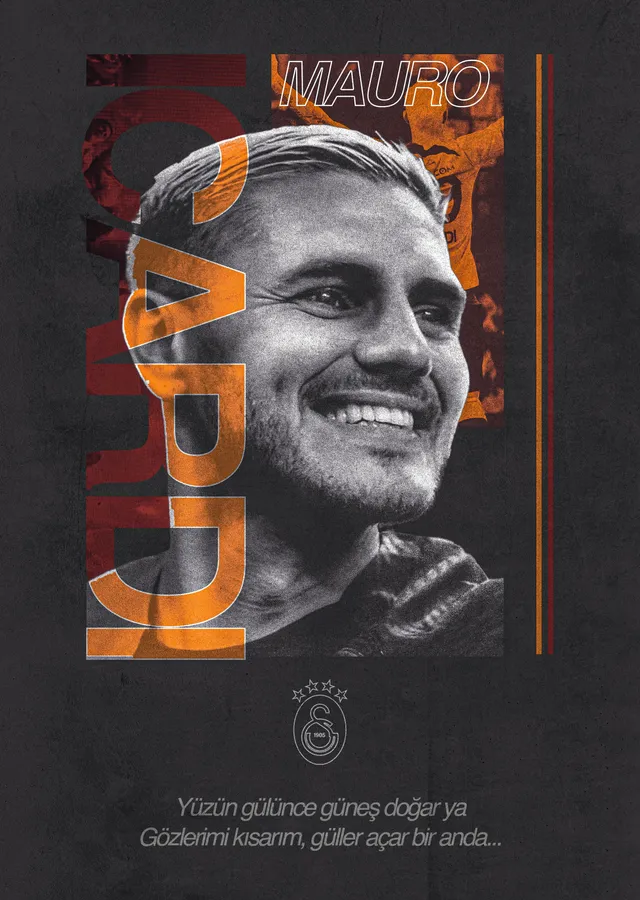 Mauro Icardi: Aşkın Olayım metal tablo