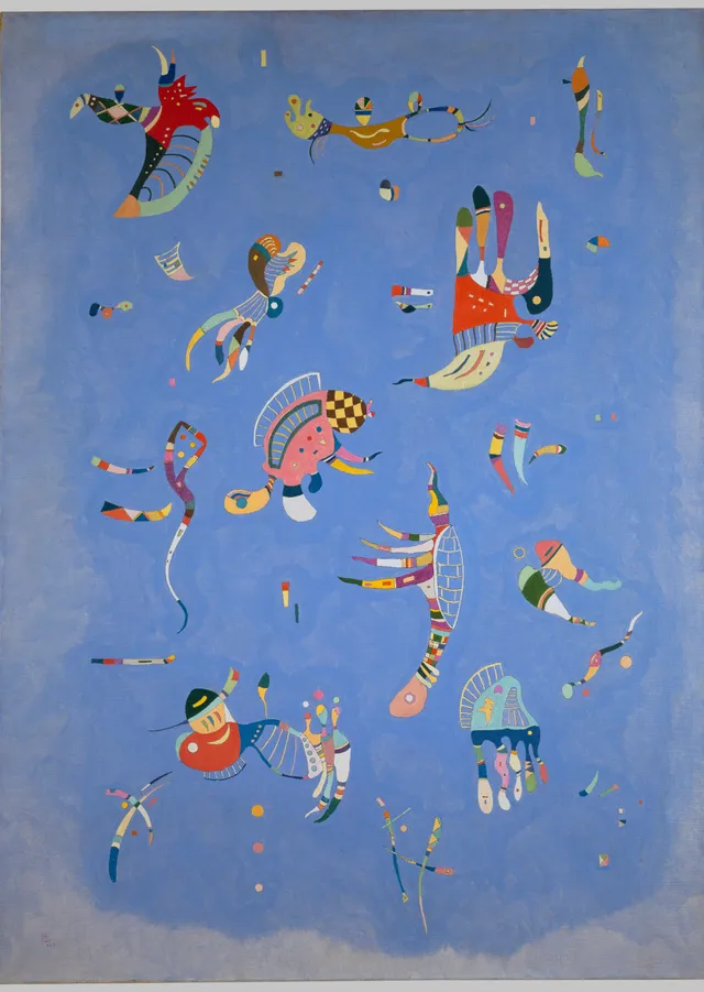 Gökyüzü Mavisi - Kandinsky metal tablo
