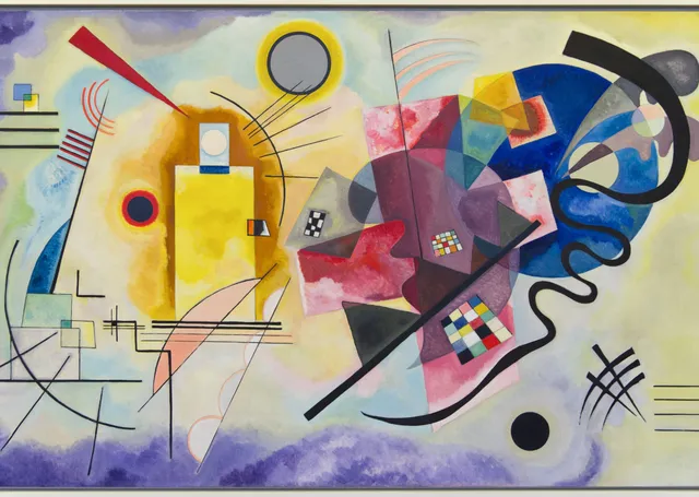Sarı-Kırmızı-Mavi - Kandinsky metal tablo