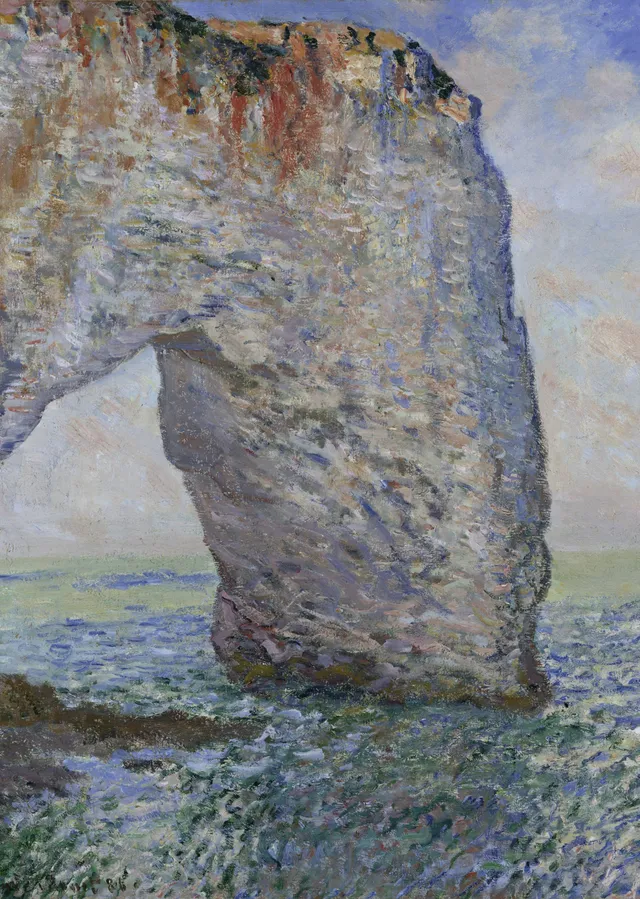 Manneporte Kayalıkları - Claude Monet metal tablo