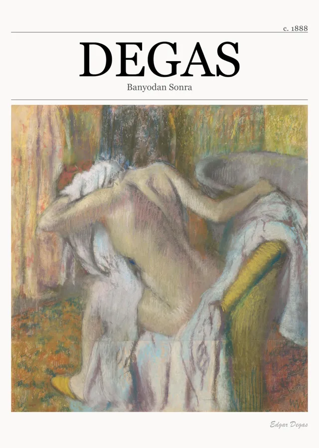 Banyodan Sonra - Degas metal tablo
