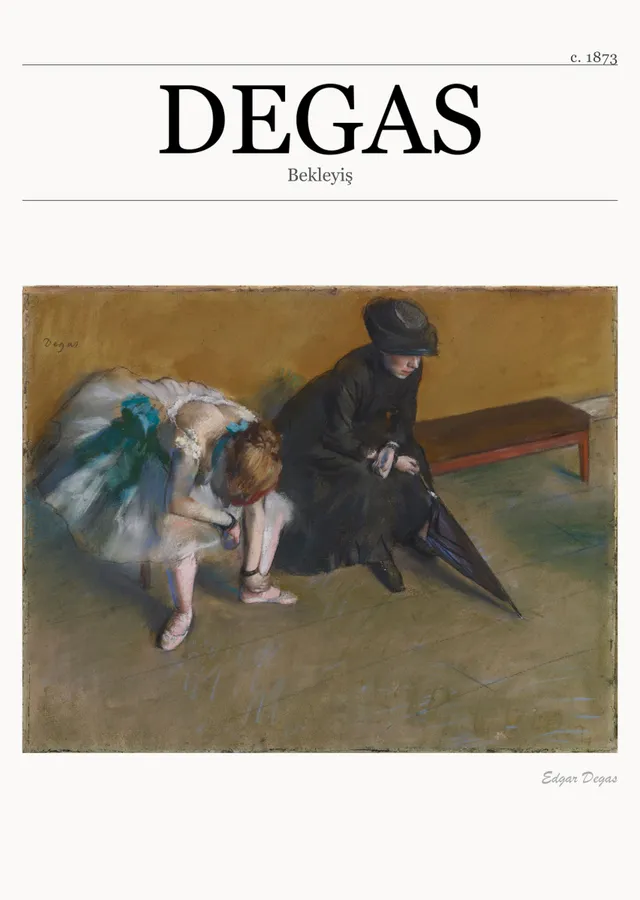 Bekleyiş - Degas metal tablo