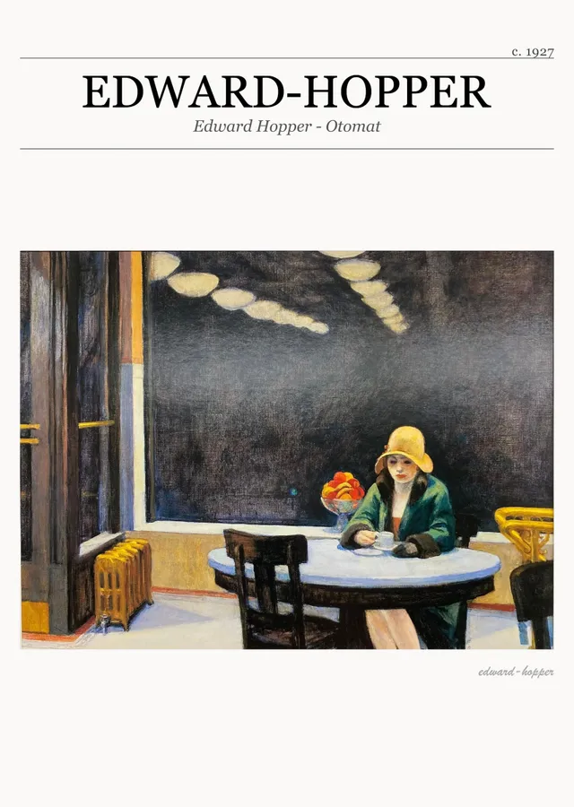 Edward Hopper - Otomat metal tablo