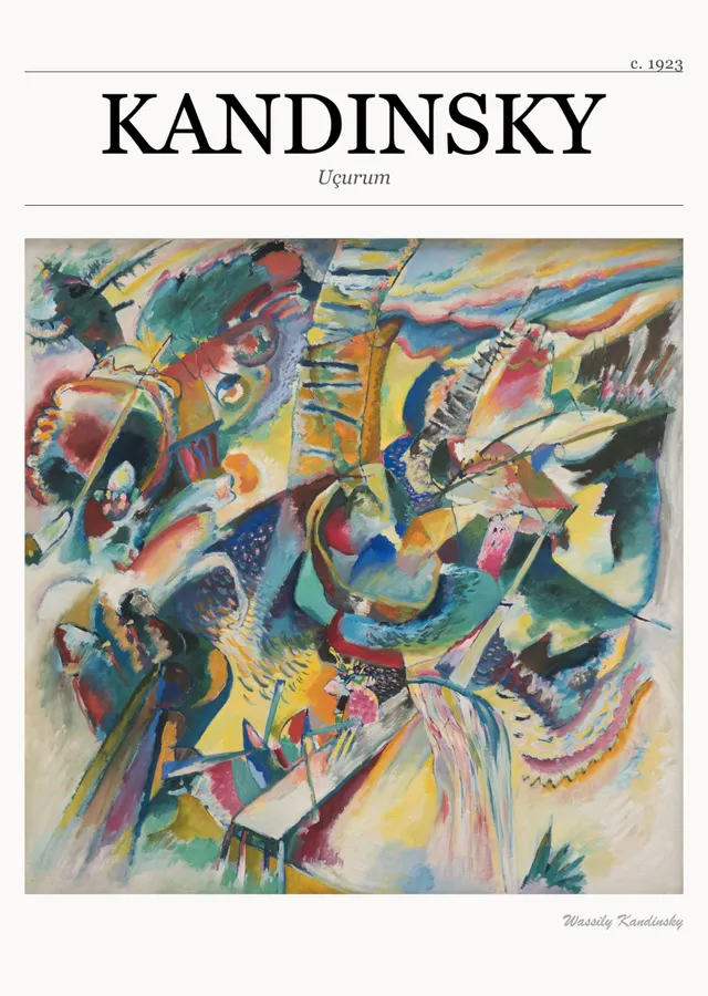 Wassily Kandinsky - Uçurum metal tablo