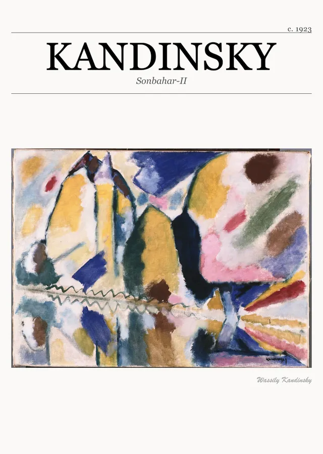 Wassily Kandinsky - Sonbahar-II metal tablo