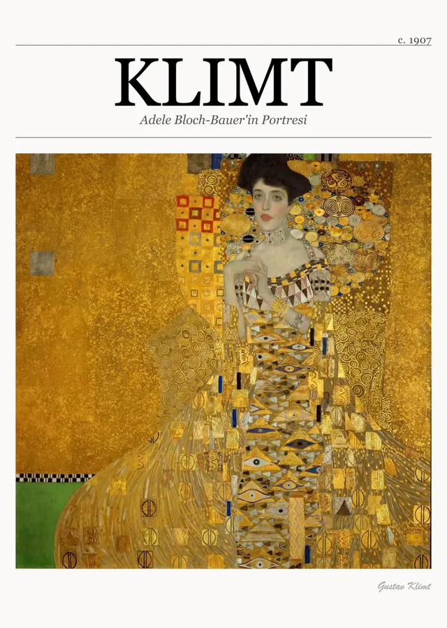 Adele Bloch-Bauer'in Portresi (Gustav Klimt) metal tablo