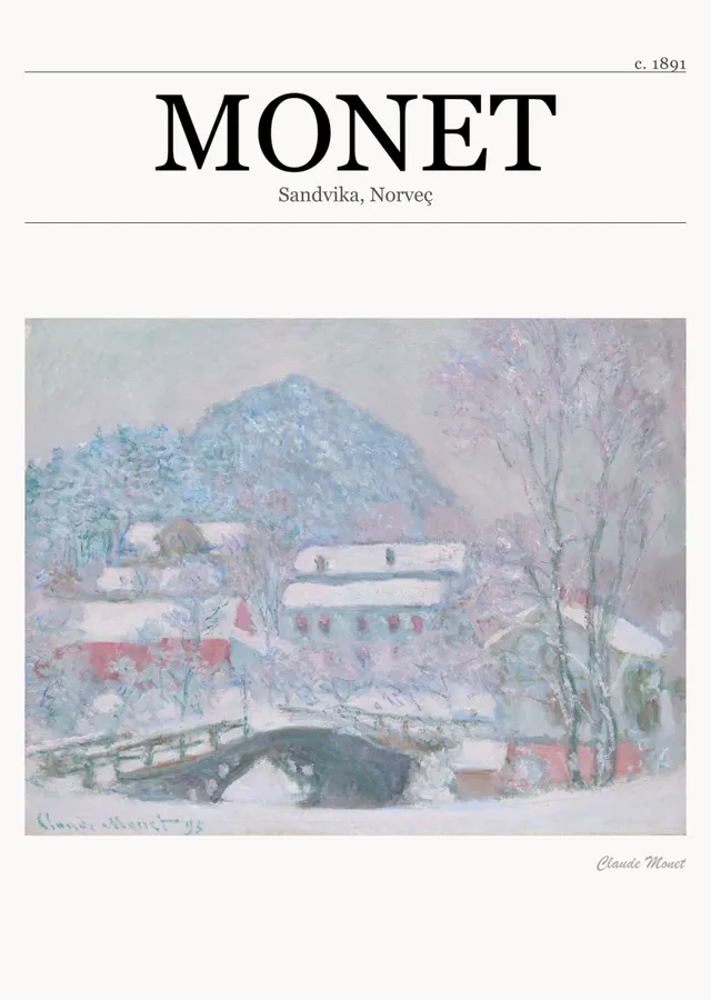 Sandvika, Norveç - Monet metal tablo