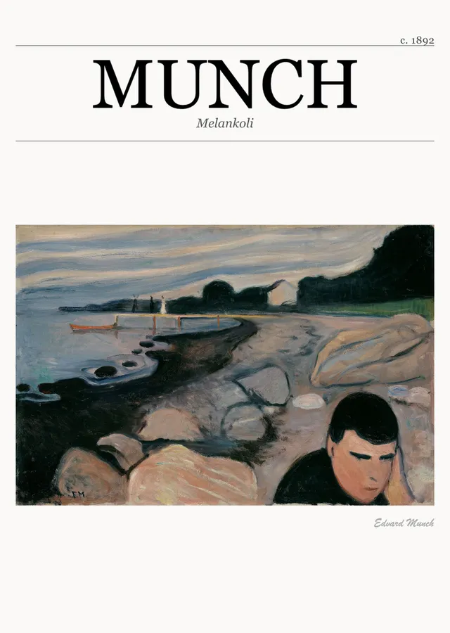 Melankoli - Munch metal tablo