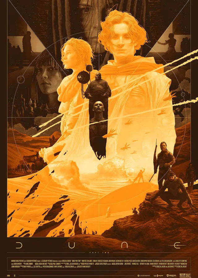 Dune: Kum Gezegeni - Part Two metal tablo