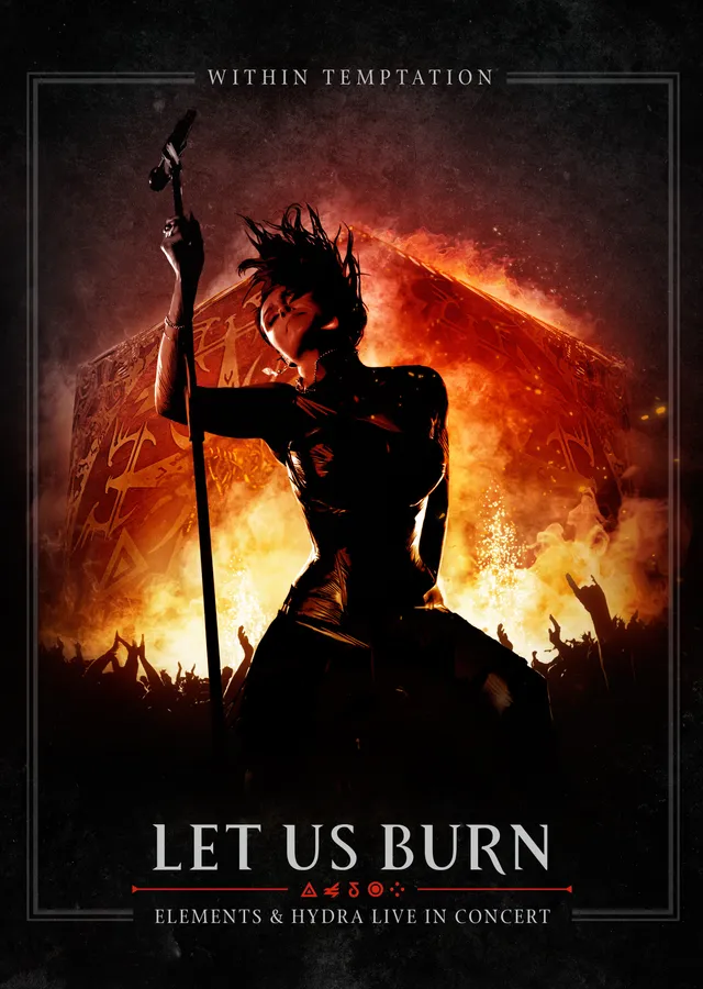 Within Temptation: Let Us Burn Konser metal tablo