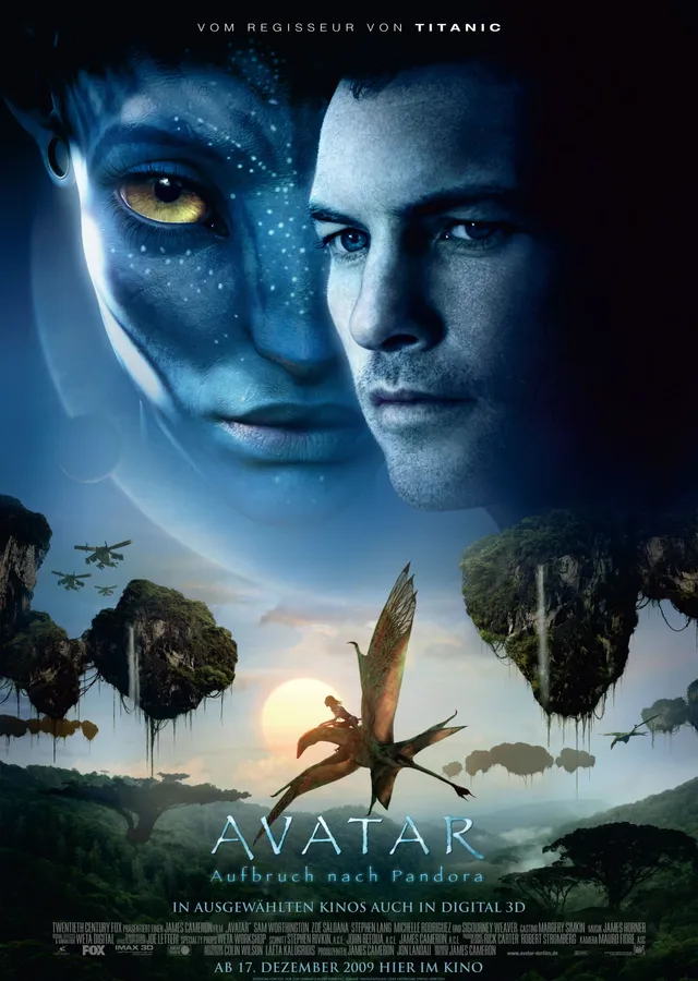 Avatar Film Afişi metal tablo