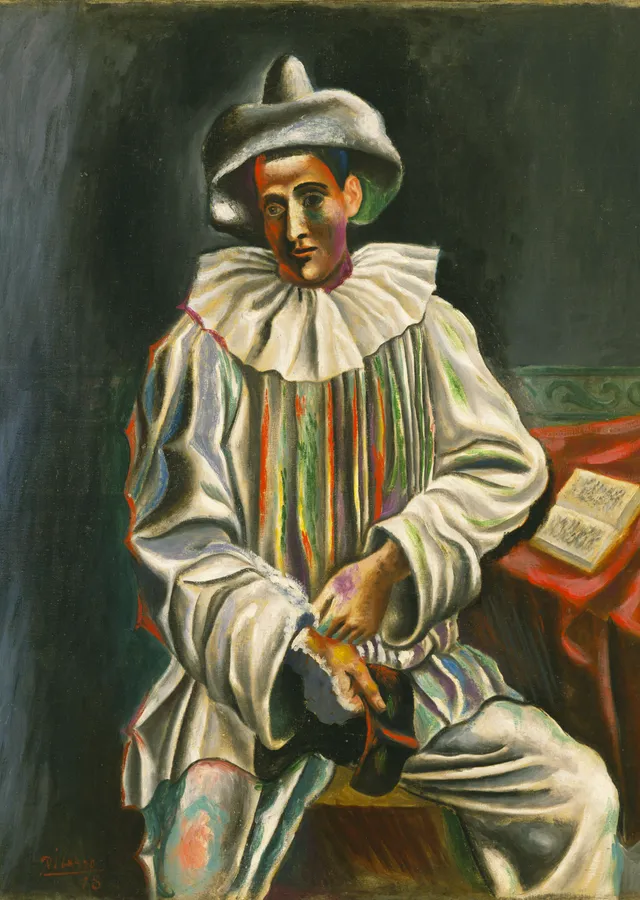Picasso'nun Palyaçosu metal tablo