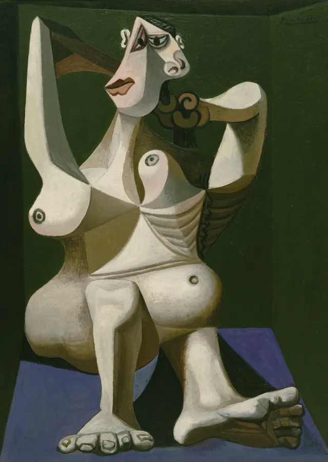 Picasso'nun Kübik Kadını metal tablo
