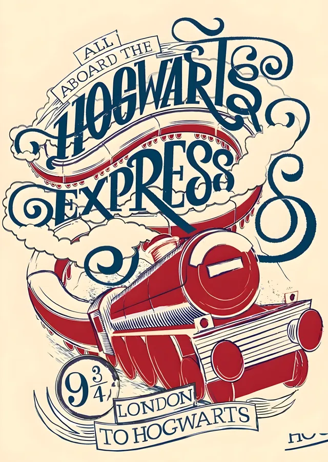 Hogwarts Ekspresi: 9 3/4 London'dan metal tablo