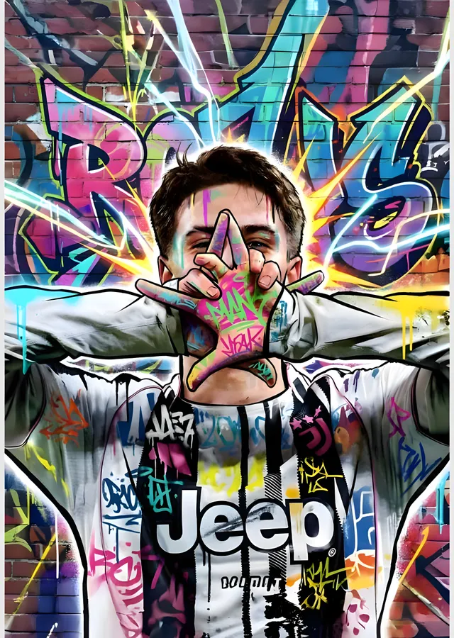 Paulo Dybala: Maske Sevinci metal tablo