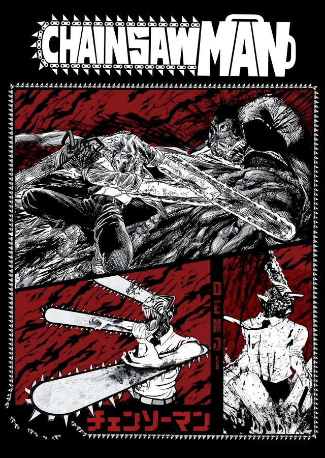Chainsaw Man: Kanlı Savaşçı metal tablo