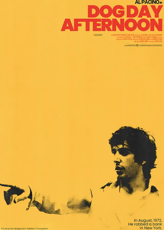 Dog Day Afternoon: Al Pacino metal tablo