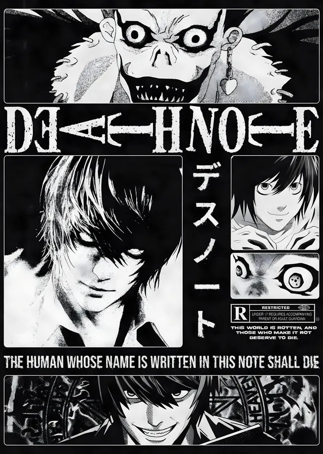 Death Note: Canı Yazılan Not metal tablo
