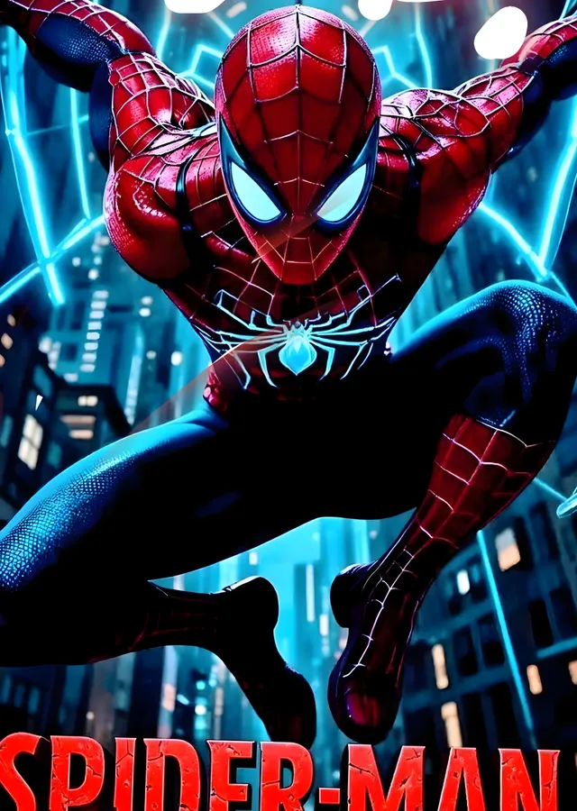 Spider-Man: Şehirde Hareket metal tablo
