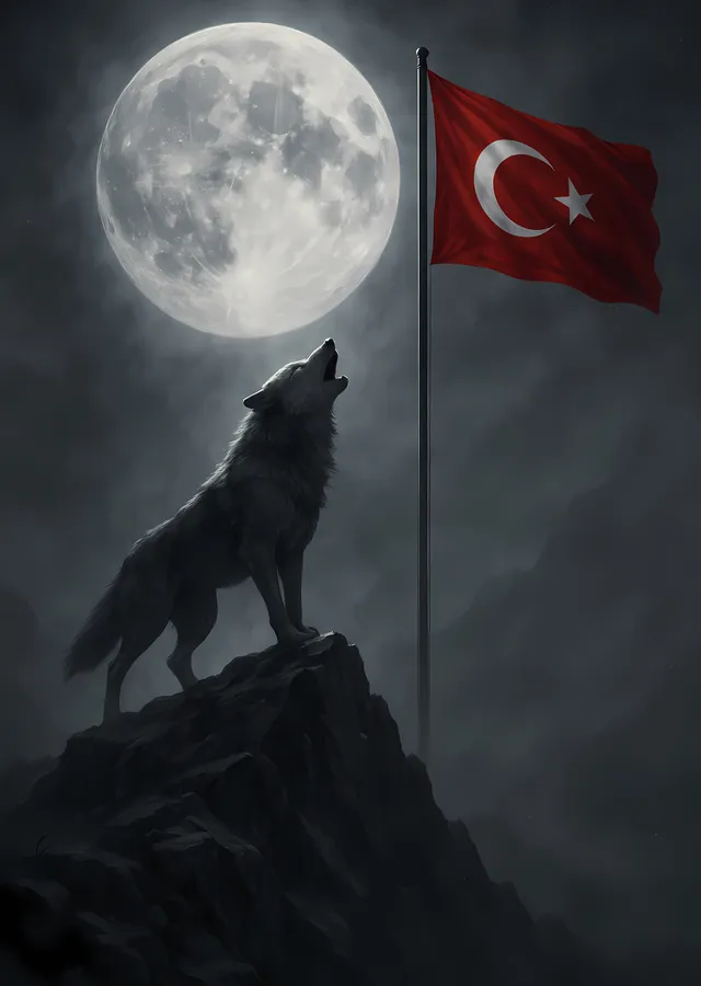 Bozkurt: Ay Altında metal tablo