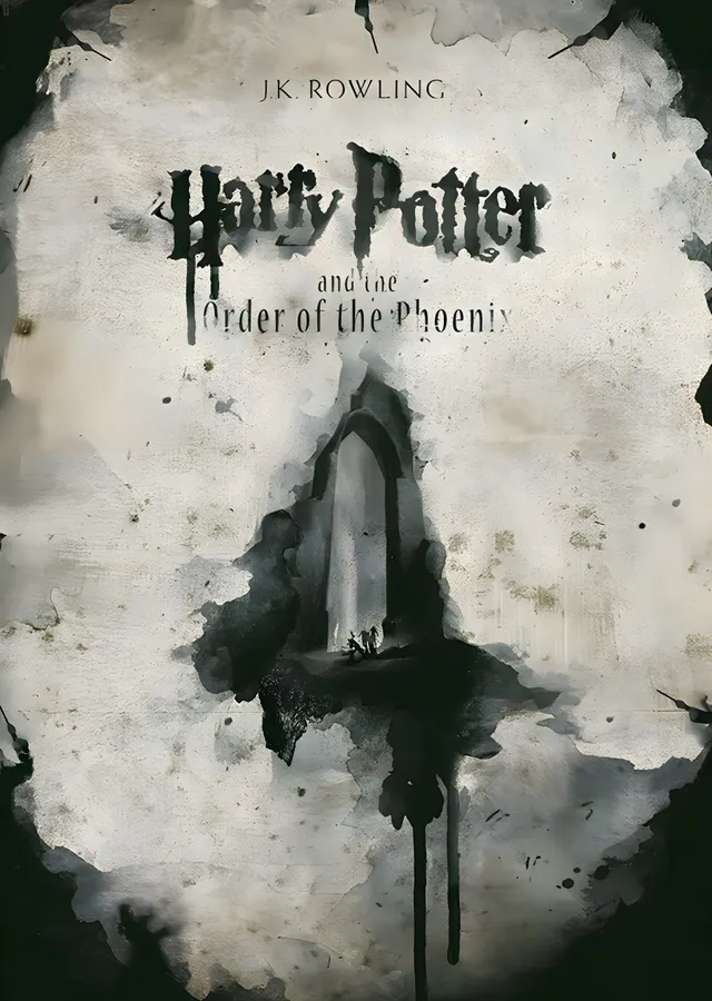 Harry Potter and the Order of the Phoenix - Beyaz Arka metal tablo