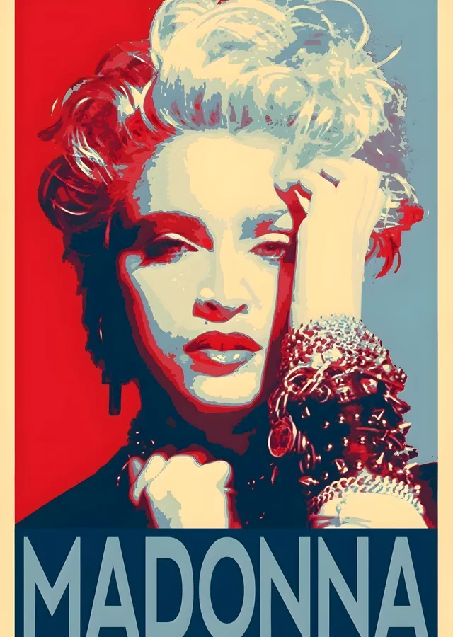 Madonna: 80'ler İkonu metal tablo