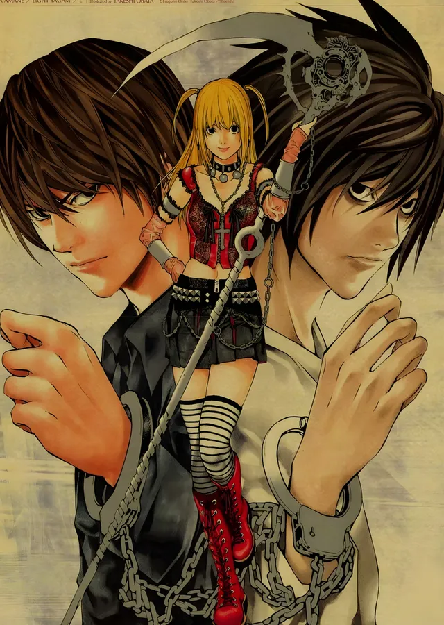 Death Note: Anime metal tablo
