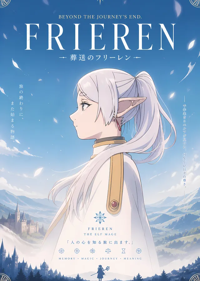 Frieren: The Elf Mage metal tablo