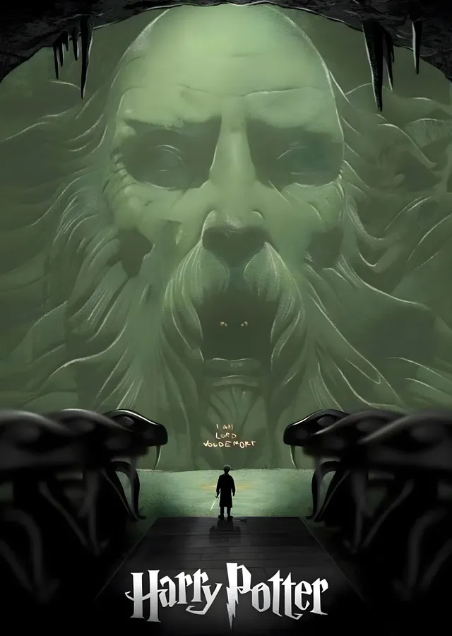 Harry Potter ve Sırlar Odası - Yeşil Yüzlü Dev metal tablo