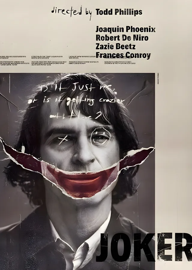 Joker: Kaosun Portresi metal tablo