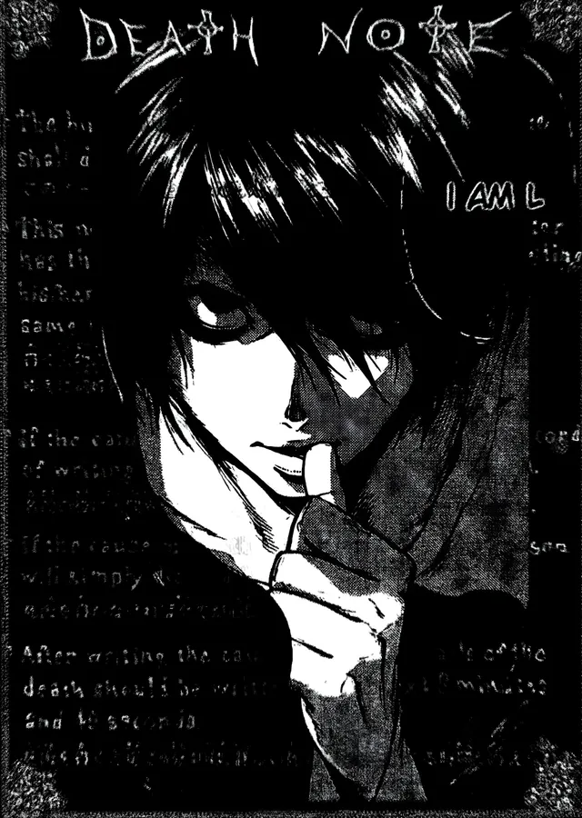 Death Note: L metal tablo