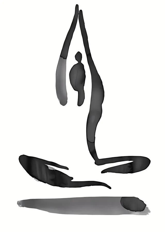 Yoga Pozu metal tablo