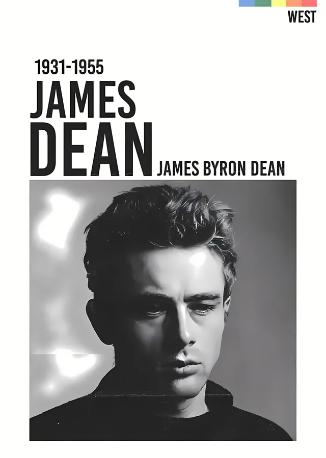 James Dean: İsyanın İkonu metal tablo