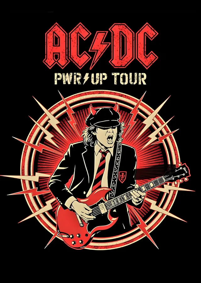 AC/DC: PWR/UP Tour metal tablo