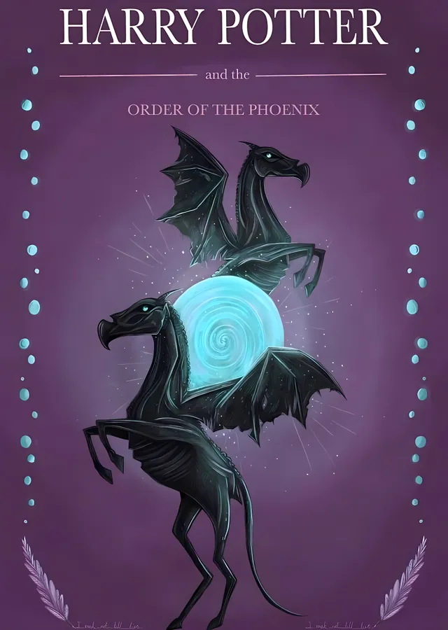 Harry Potter and the Order of the Phoenix - Ejder Atlar metal tablo