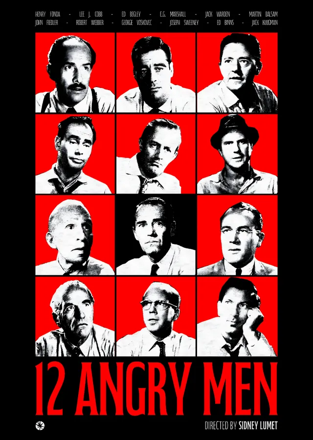 12 Angry Men: İkonik Jüri metal tablo