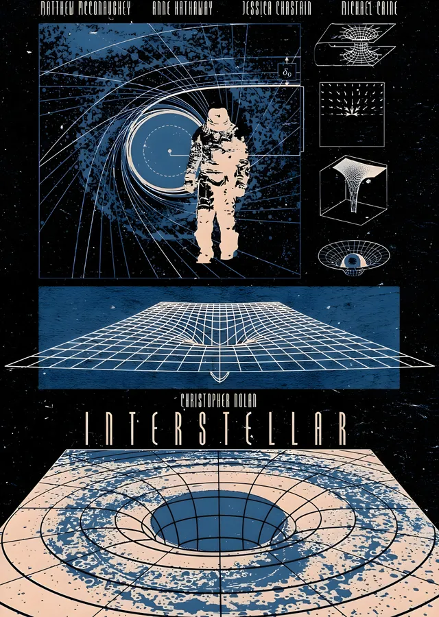 Interstellar: Uzay ve Zamanın Ötesinde metal tablo
