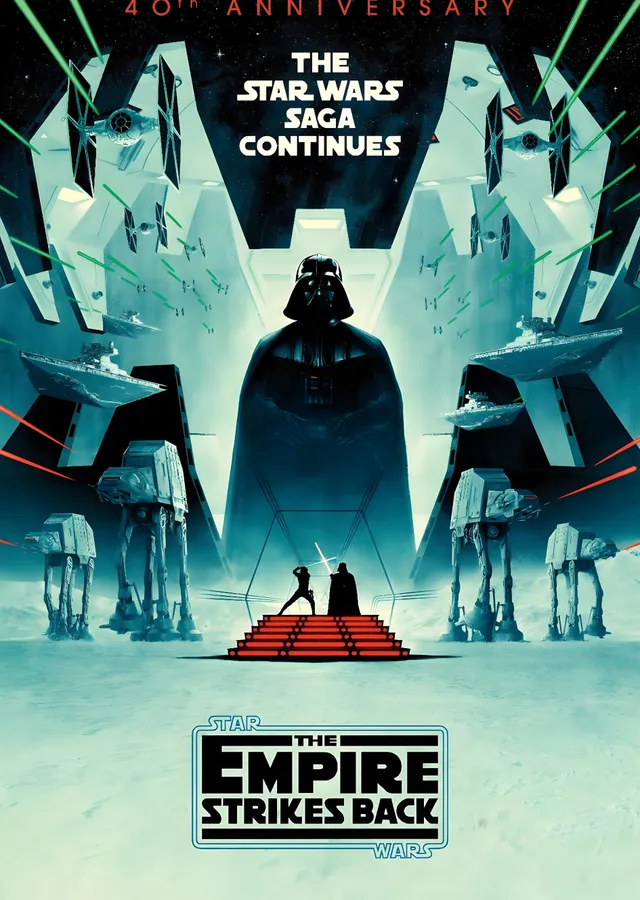 Star Wars: The Empire Strikes Back 40. Yıl metal tablo