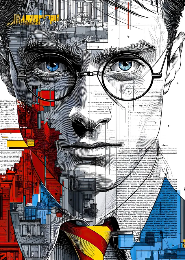 Harry Potter: Sihirli Gözlükler metal tablo