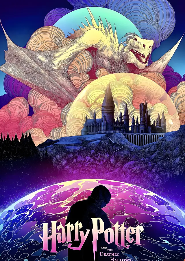 Harry Potter ve Ölüm Yadigarları metal tablo