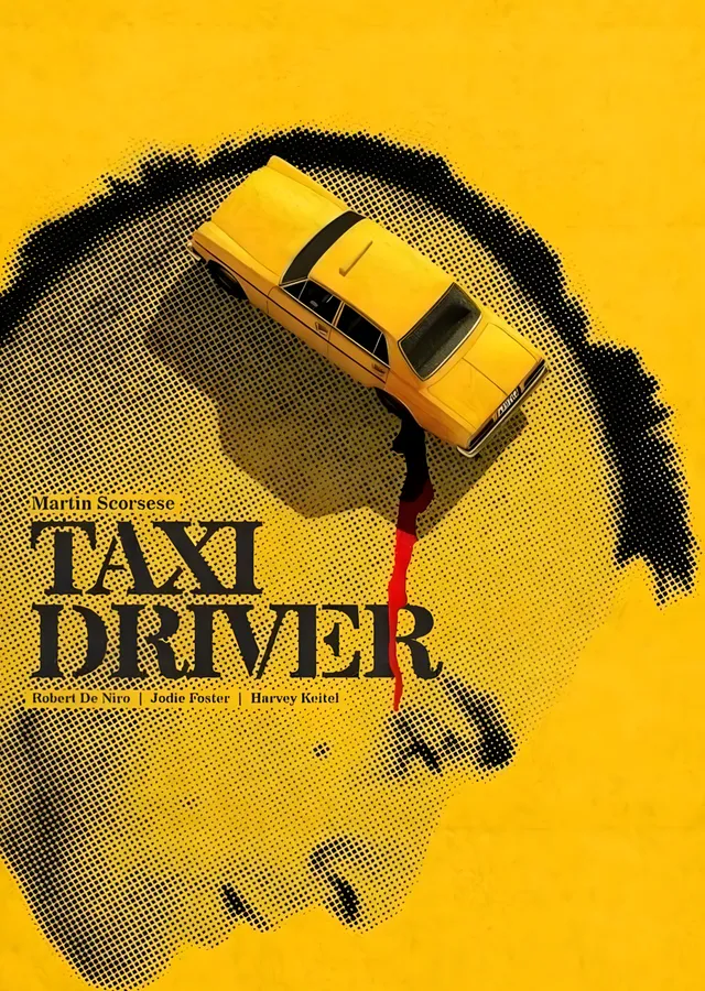 Taxi Driver metal tablo