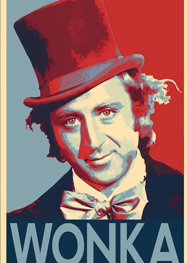 Willy Wonka: Çikolata Fabrikası'nın Sahibi metal tablo